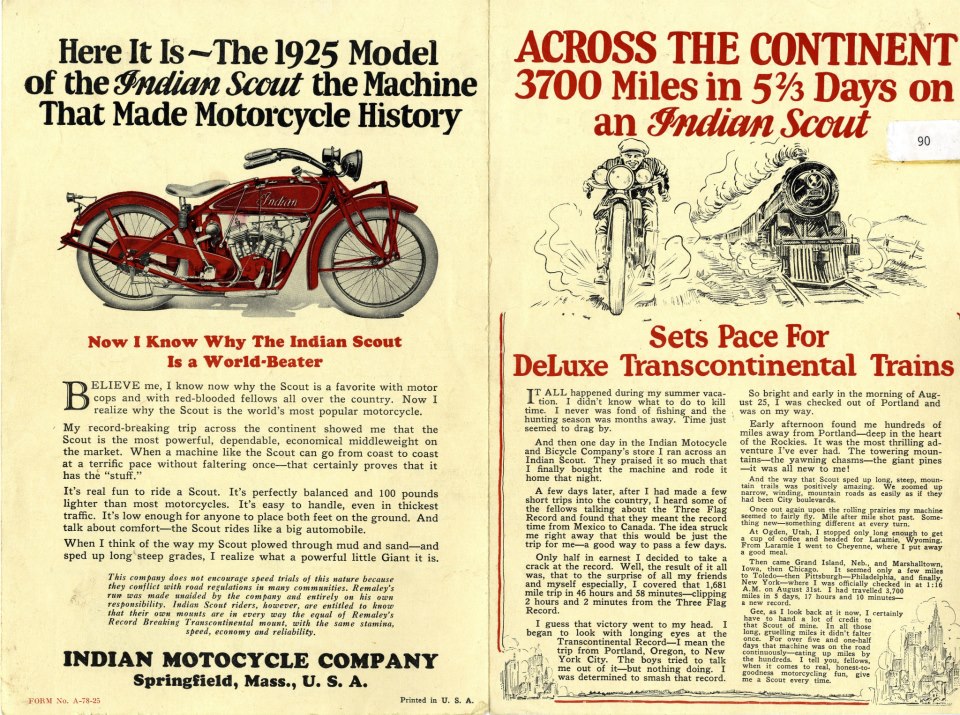 Transcontinental record